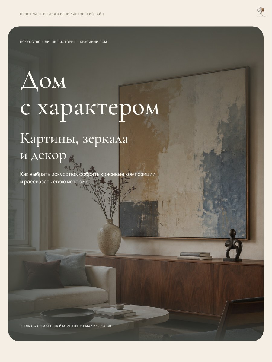 Обложка гайда «Дом с характером: картины, зеркала и декор»
